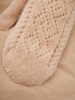 Варежки В036-08 бежевые