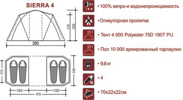 Палатка Indiana SIERRA 4