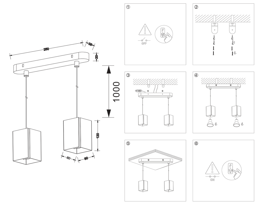 Ambrella Светильник подвесной со сменной лампой G9 Techno TN5131