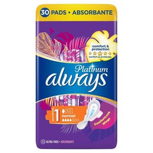 Прокладки Always Platinum Normal Plus 4 капли 30 шт/уп