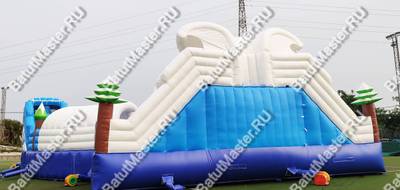 Надувной наземный аквапарк «Морское царство» 20*20*6 м