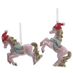 GAEM Фигурка декоративная подвесная "Лошадка", L8 W2,5 H9 см, 2в.