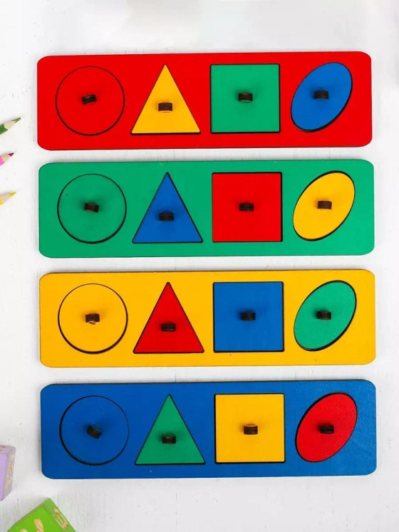 Рамки-вкладыши Геометрические фигуры Монтессори