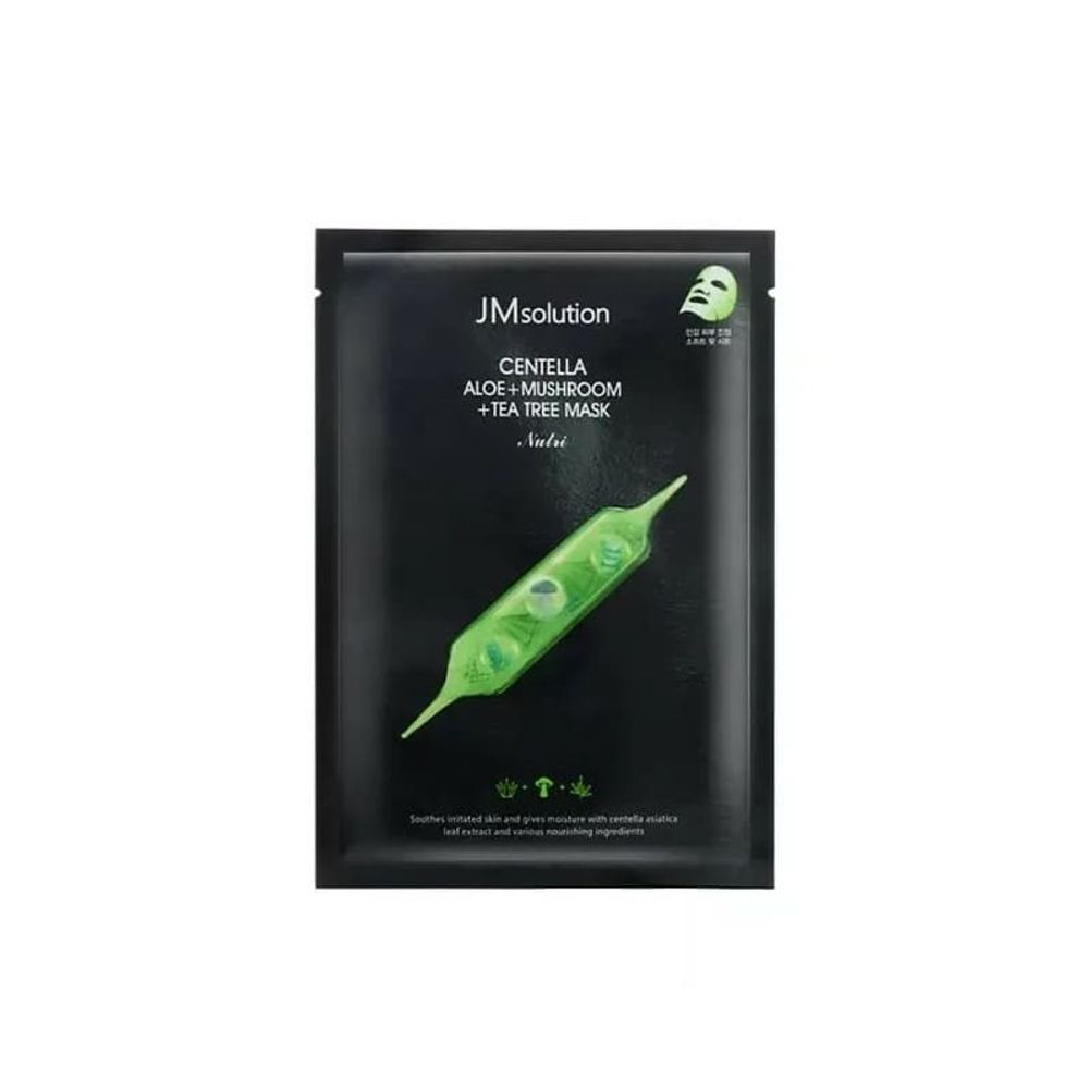 Маска для лица JM Solution Centella Aloe + Mushroom + Tea Tree с экстрактом центеллы, алоэ вера и чайного дерева Mask 30 мл