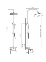 HB24533-3 Душевая система HAIBA