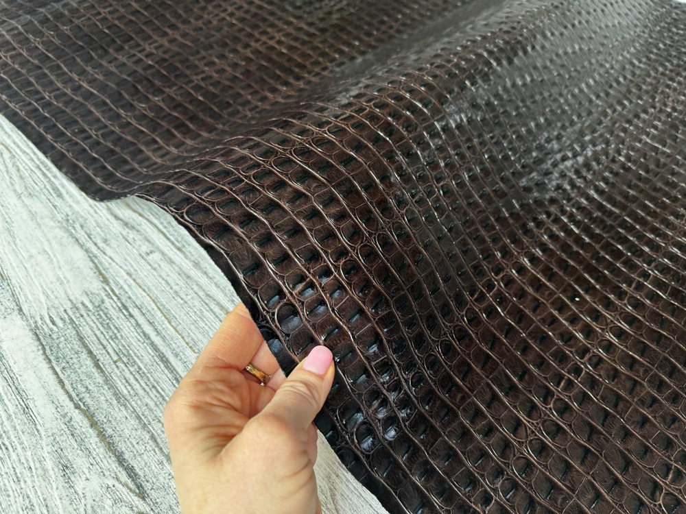 Crocco Back Choco (0,8-1,0 мм), цв. Коричневый, натуральная кожа