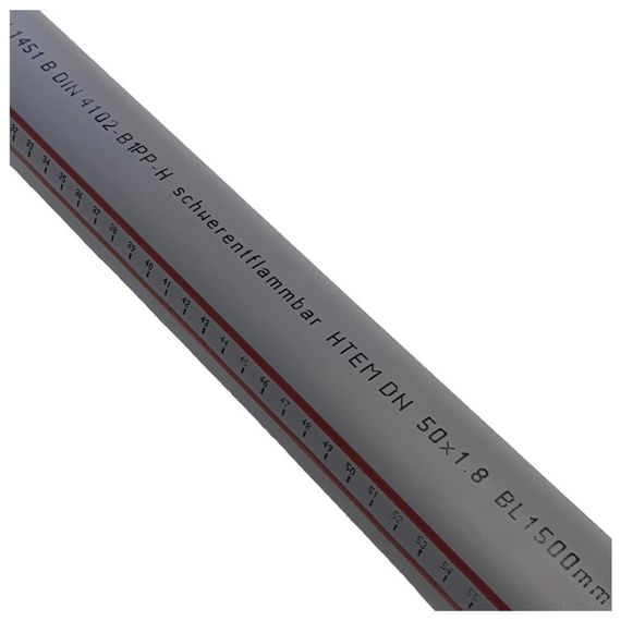 Труба Ostendorf 50х1500 мм HTEM внутр. кан. PPS серый — (1)