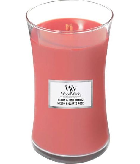 Дыня и розовый кварц, ароматическая свеча, WoodWick