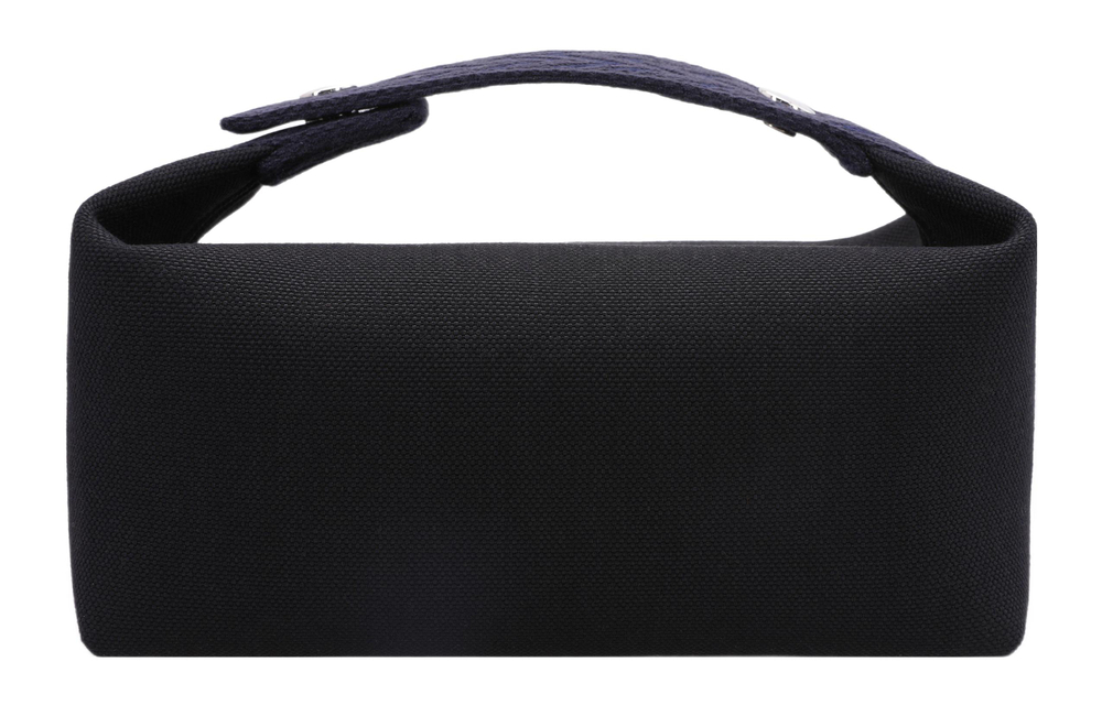 HERMES Bride a Brac Canvas Lunch Bag, Canvas Bag, Storage Bag, X Toiletry Bag Small Unisex Black/Midnight Blue