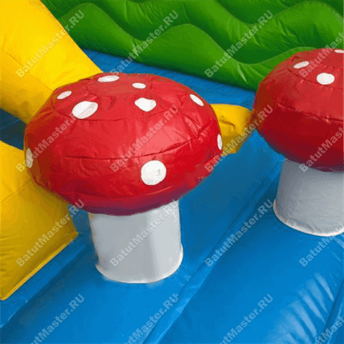 Большой надувной батут "Средневековье" 10*10*5 м