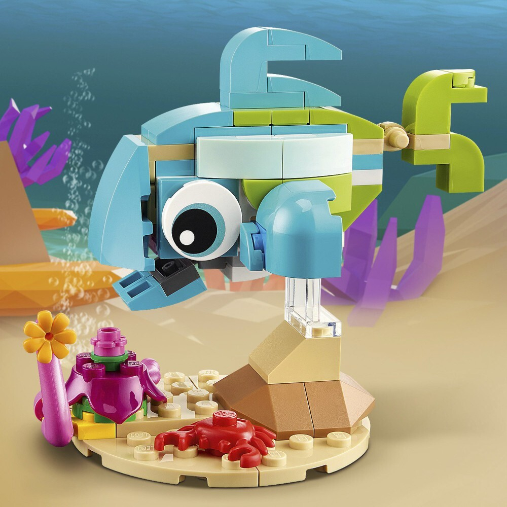 LEGO Creator — Дельфин и черепаха 3 в 1 31128 / артикул   31128  / GTIN 5702017117423