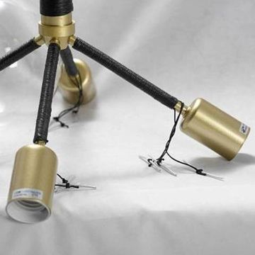 Люстра потолочная LSP-8171 золото Lussole LOFT