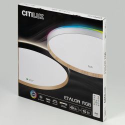 Citilux ETALON CL750501R LED RGB Светильник с пультом Чёрный+Золото