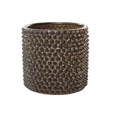 Кашпо коричневое, 11 см [Арт.54972]