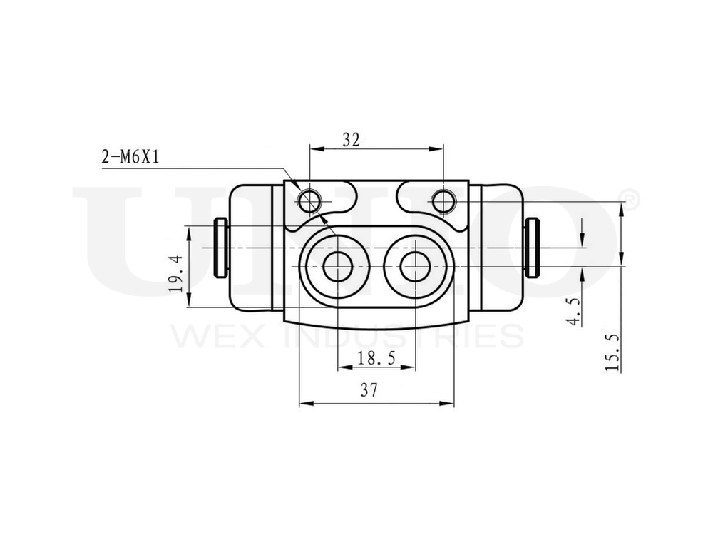 Цилиндр тормозной колесный UNIO BRC-20524
