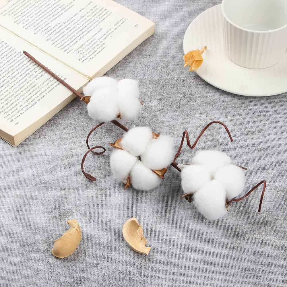 LADECOR Ветка декоративная, хлопок, 40 см, пластик