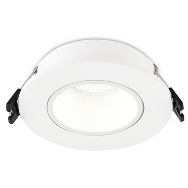 Светильник встраиваемый поворотный, белый, D90xH29мм, под лампу GU10, IP20