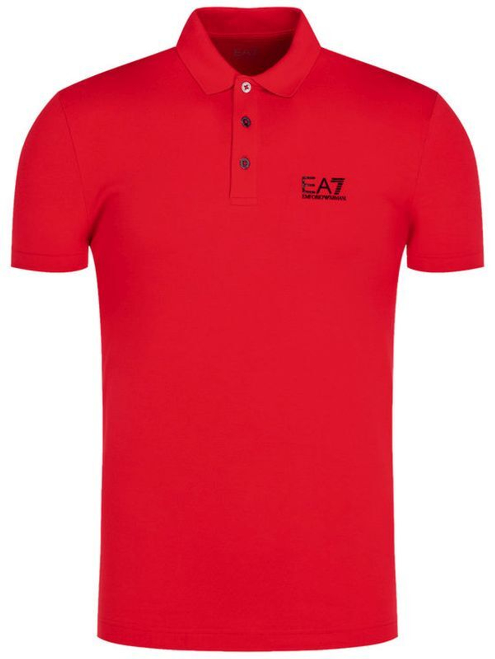 Мужское поло теннисное EA7 Man Jersey Polo Shirt - racing red
