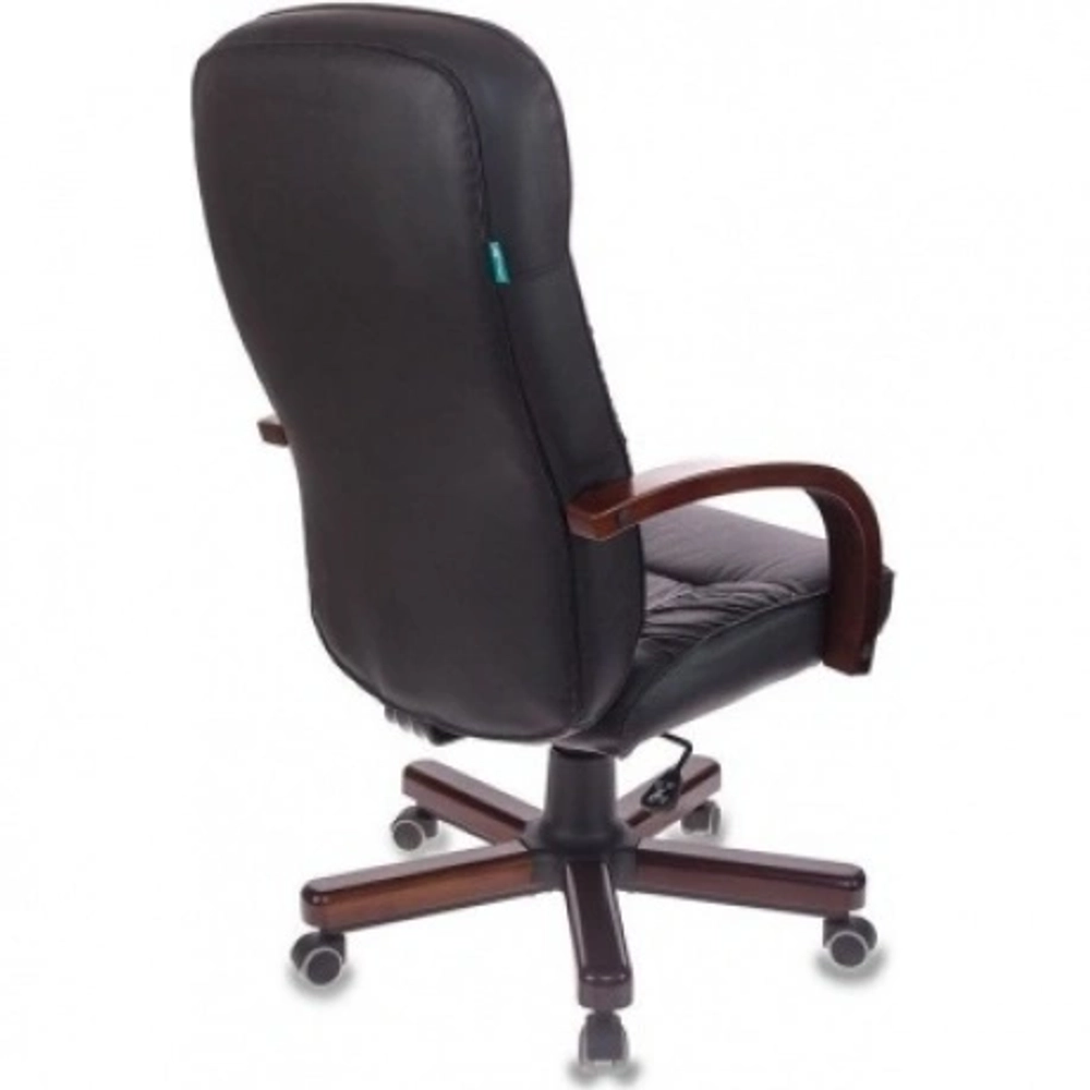Кресло руководителя Бюрократ T-9908/WALNUT черный кожа крестовина металл