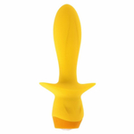 Желтая анальная вибропробка Mellow Yellow - 13,5 см.