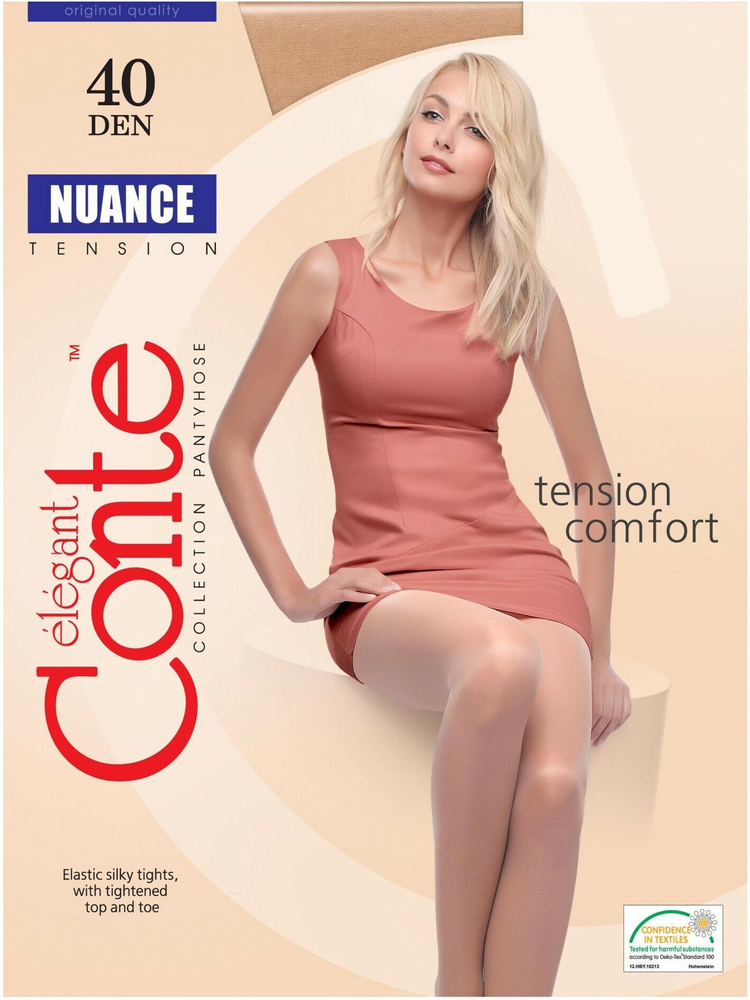 Колготки женские Conte &quot;Nuance&quot;, 40 den, размер 4, beige