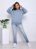 Свитшот утепленный оверсайз базовый