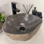 Раковина из речного камня RS-64991 40*36*15 0860