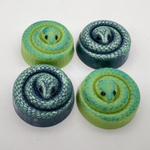 Пластиковая форма для шоколада ЗМЕЙКИ спираль-мини конфеты (4 ячейки)