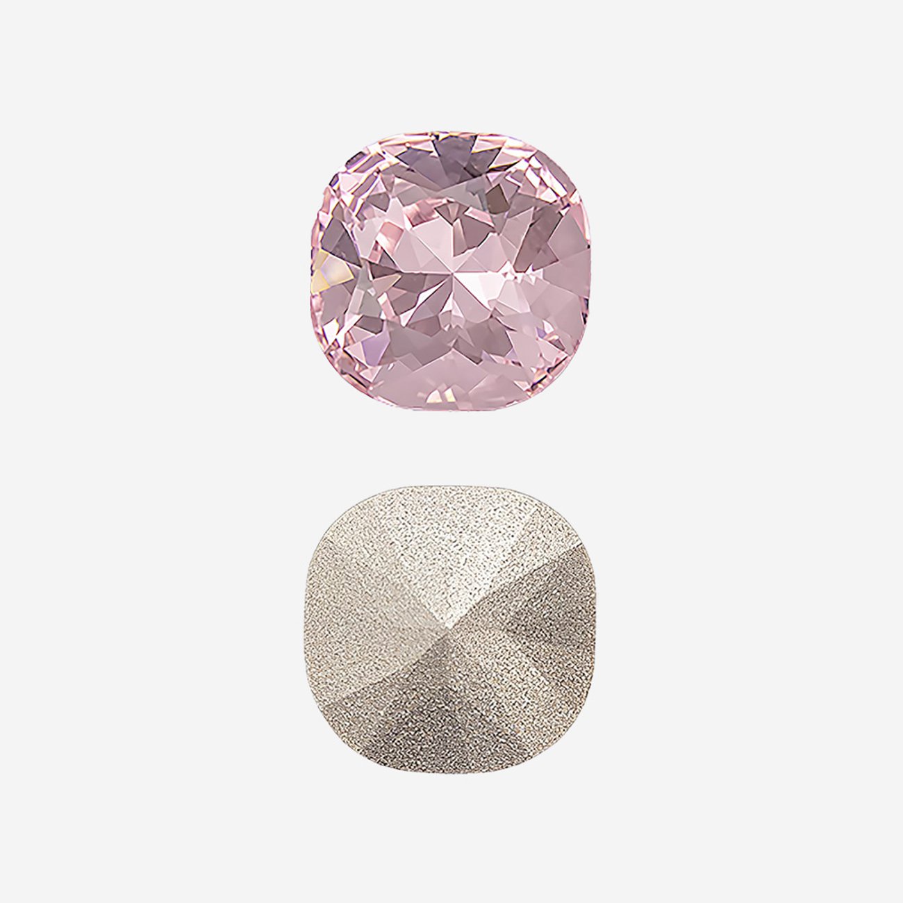 Кристалл Кушон (Сushion), оттенок "Розовый"/"Rose", 10мм