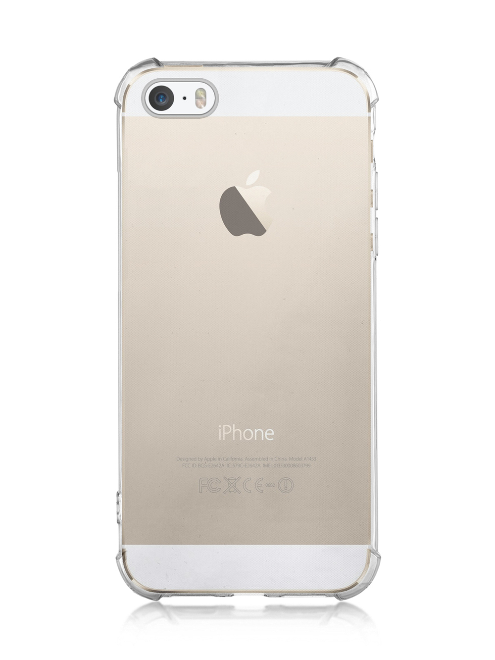 Чехол ROSCO для Apple iPhone 5/5s/SE оптом (арт. IP5-HARD-TPU-TRANSPARENT)