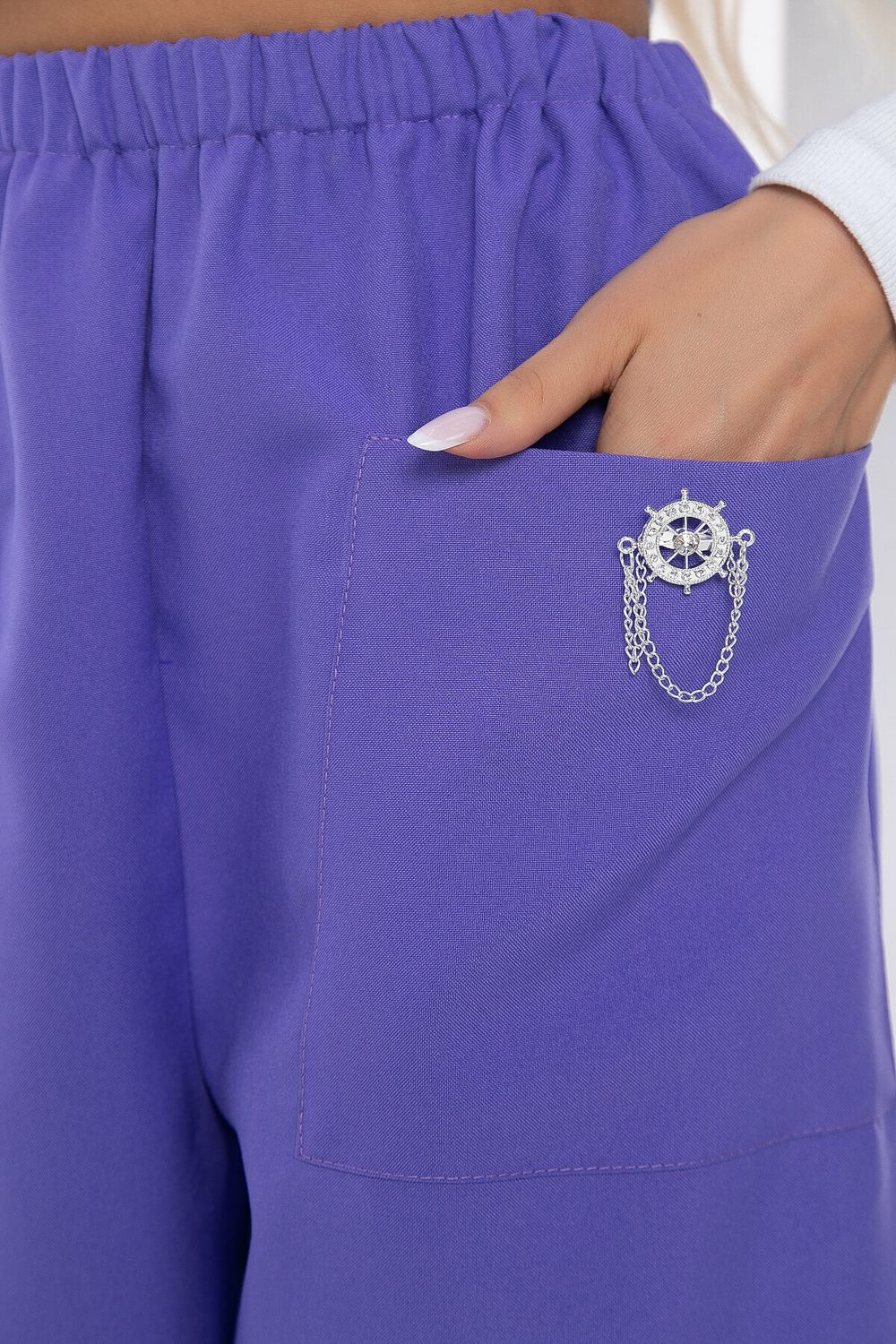 Брюки бохо (сирень) Б9088 LT Collection