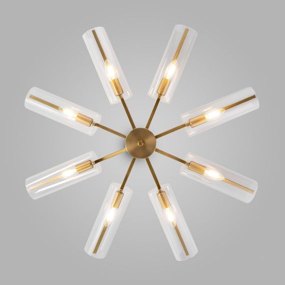 Потолочная люстра Eurosvet Trompeta 70144/8 латунь