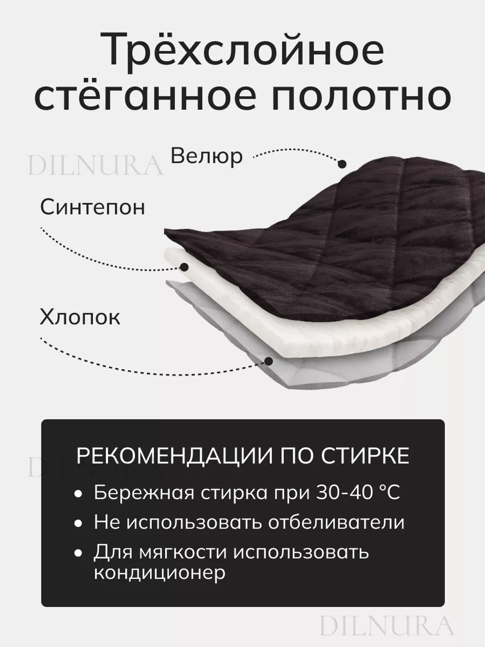 Покрывало 220х240 стеганое для кровати и дивана