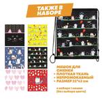 Подарочный канцелярский школьный набор 93 предмета Котики, MC-Basir, Большой бокс с канцелярией для девочек 2025, милый подарок на Новый год и День рождения