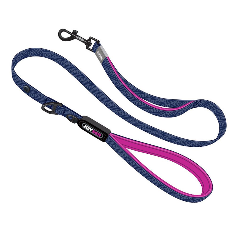 Поводок для собак JOYSER Walk Base Leash S/1200*12*3 синий с розовым