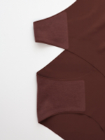 Слипы бесшовные цвет Темно коричневые, размер XL