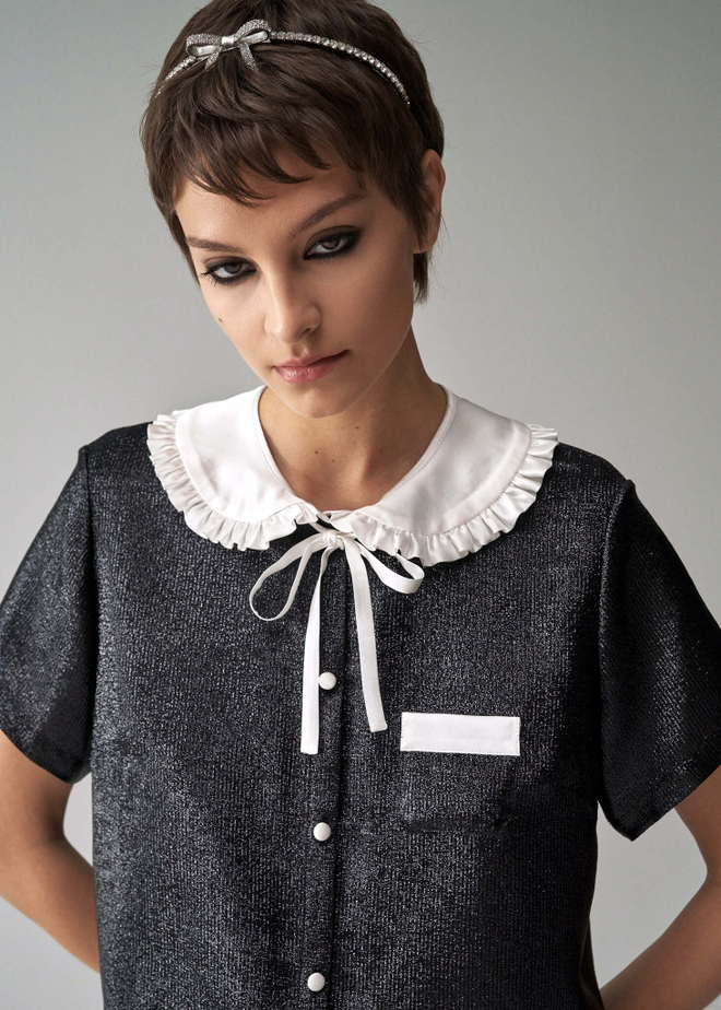 Блуза с коротким рукавом “Back to school”