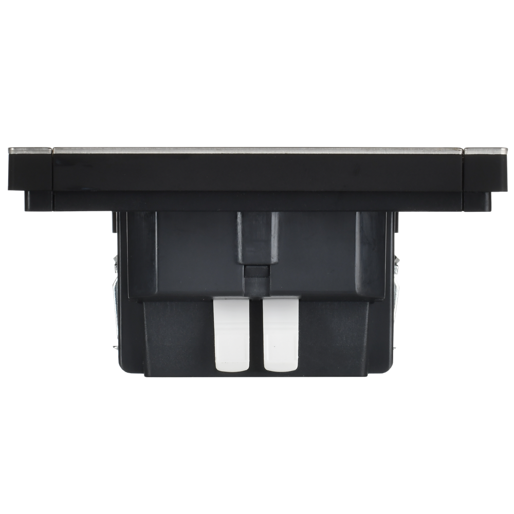 FORTE&PIANO Выключатель 1-клавишный проходной с индикацией 10А FP704M металл никель IEK