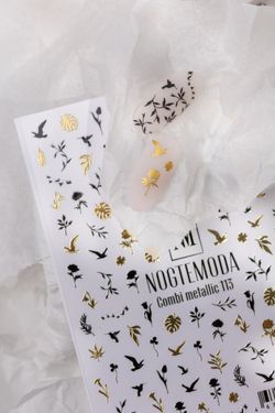 Nogtemoda Наклейки для ногтей Combi Metallic 113