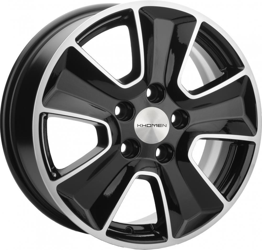 Khomen 1601 6.5x16 5x114.3 ET 50 Dia 66.1 (BFP)