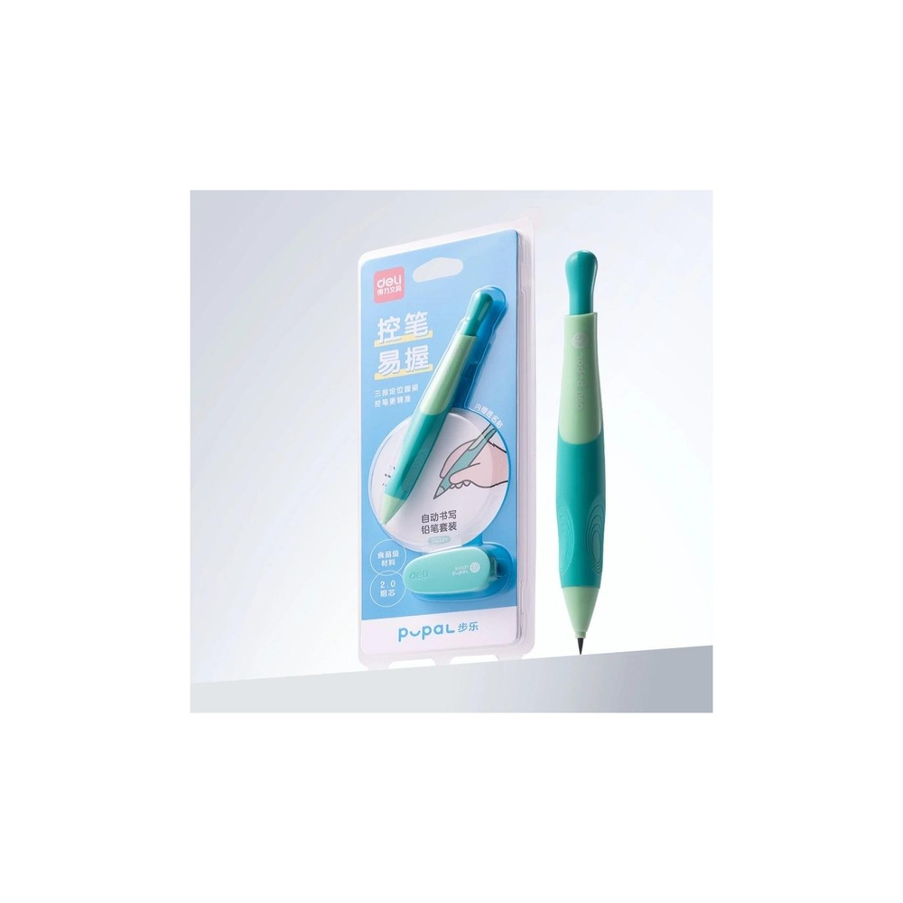 Карандаш мех. 2.0 мм Deli Pupal + точилка для грифеля SH321 ассорти