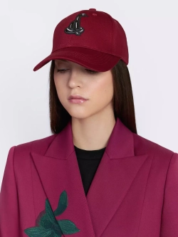 Кепка бордовая с вышивкой OLA OLA