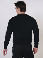 Мужской свитшот черный поле Город Горький