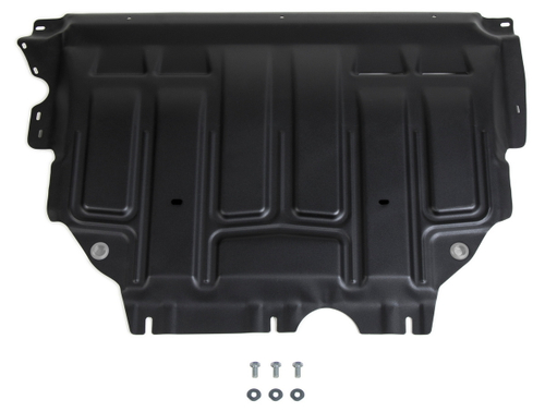 Защита картера и КПП AutoMax для Skoda Karoq (V - 1.4 (150 л.с.)) 2020-н.в./Skoda Kodiaq (V - 1.4 (125/150 л.с.); 2.0 (180 л.с.)) 2017-2021/Skoda Kodiaq (V - 2.0D (150 л.с.)) (с Webasto) 2017-2021/Volkswagen Taos (V - 1.4 (150 л.с.)) 2021-н.в./Volkswagen Tiguan II (V - 1.4 (125/150 л.с.); 2.0 (180 л.с.); 2.0D (150 л.с.)) 2016-2020/Volkswagen Tiguan II рестайлинг (V - 2.0 (180 л.с.)) 2020-н.в., сталь 1.4 мм, с крепежом, штампованная, AM.5127.1