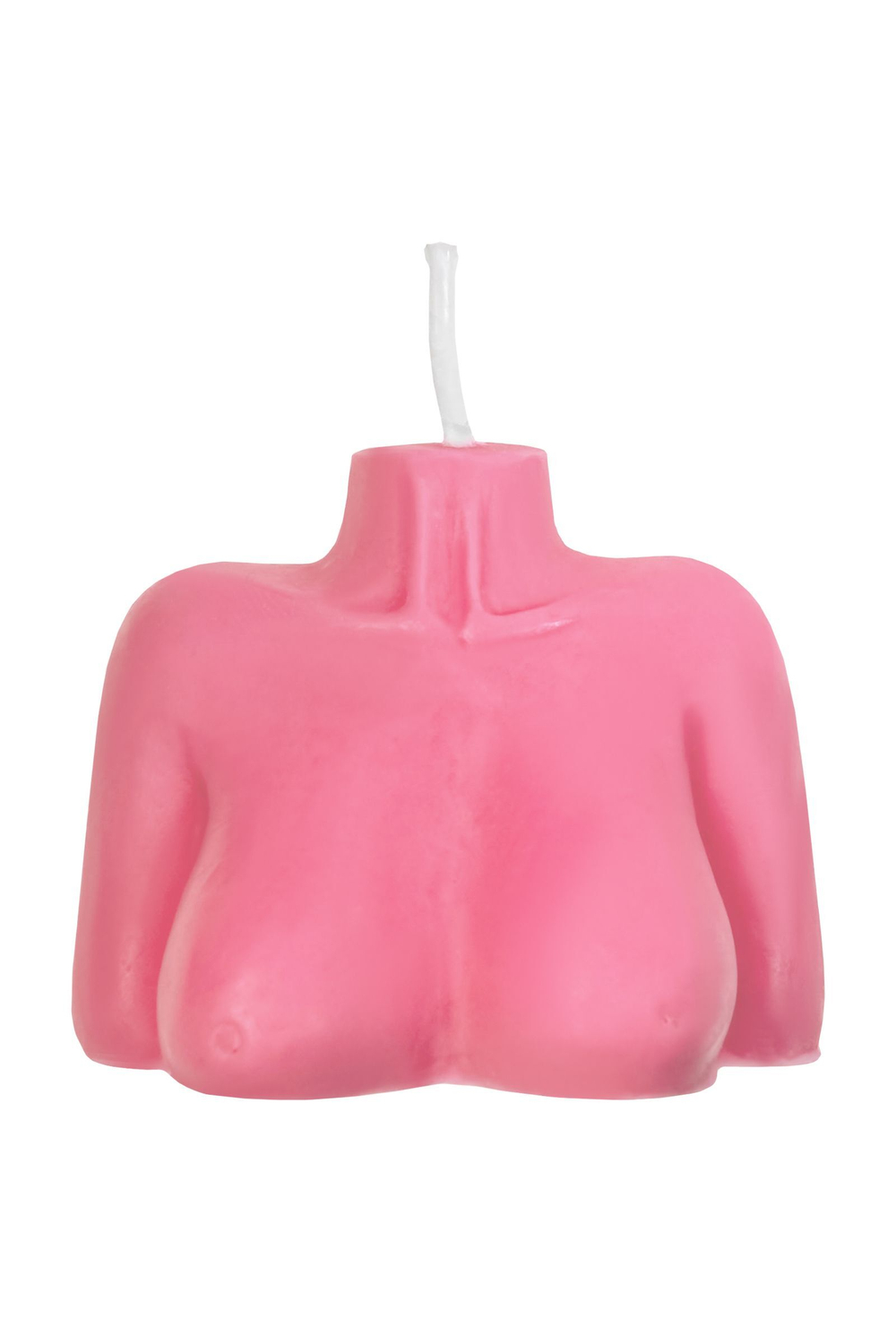 Розовая сувенирная свеча «Женский силуэт»