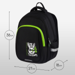 Рюкзак Berlingo Comfort "The Rules" 38*27*18см, 3 отделения, 3 кармана, эргономичная спинка