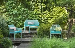 Уличный пластиковый диван Net ментоловый