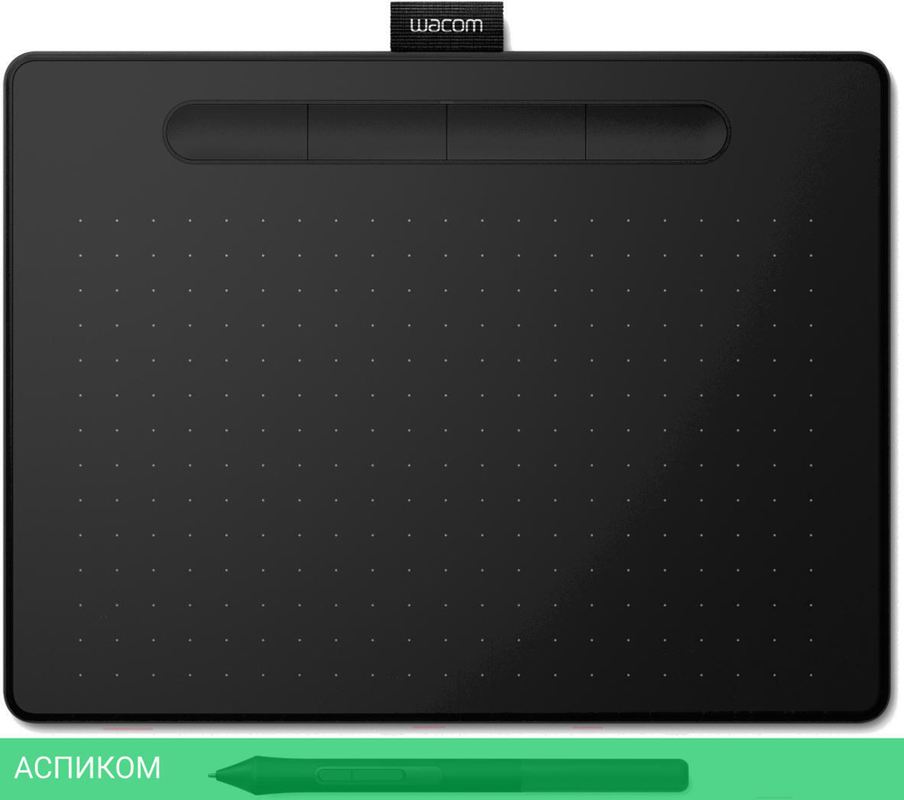 Графический планшет Wacom Intuos M Bluetooth/USB черный (CTL-6100WLK-N)