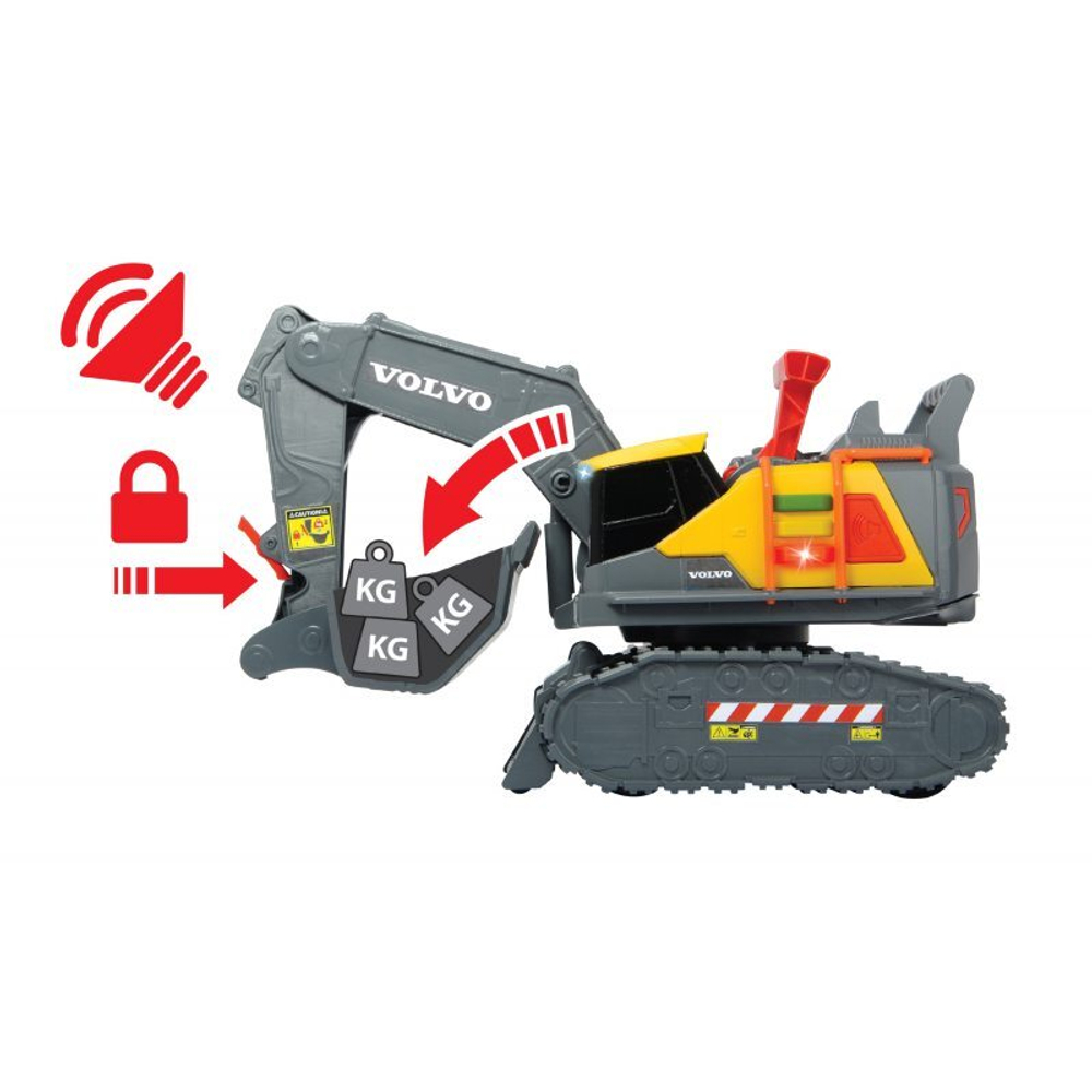 Экскаватор Volvo 30 см свет звук Dickie Toys 3725006