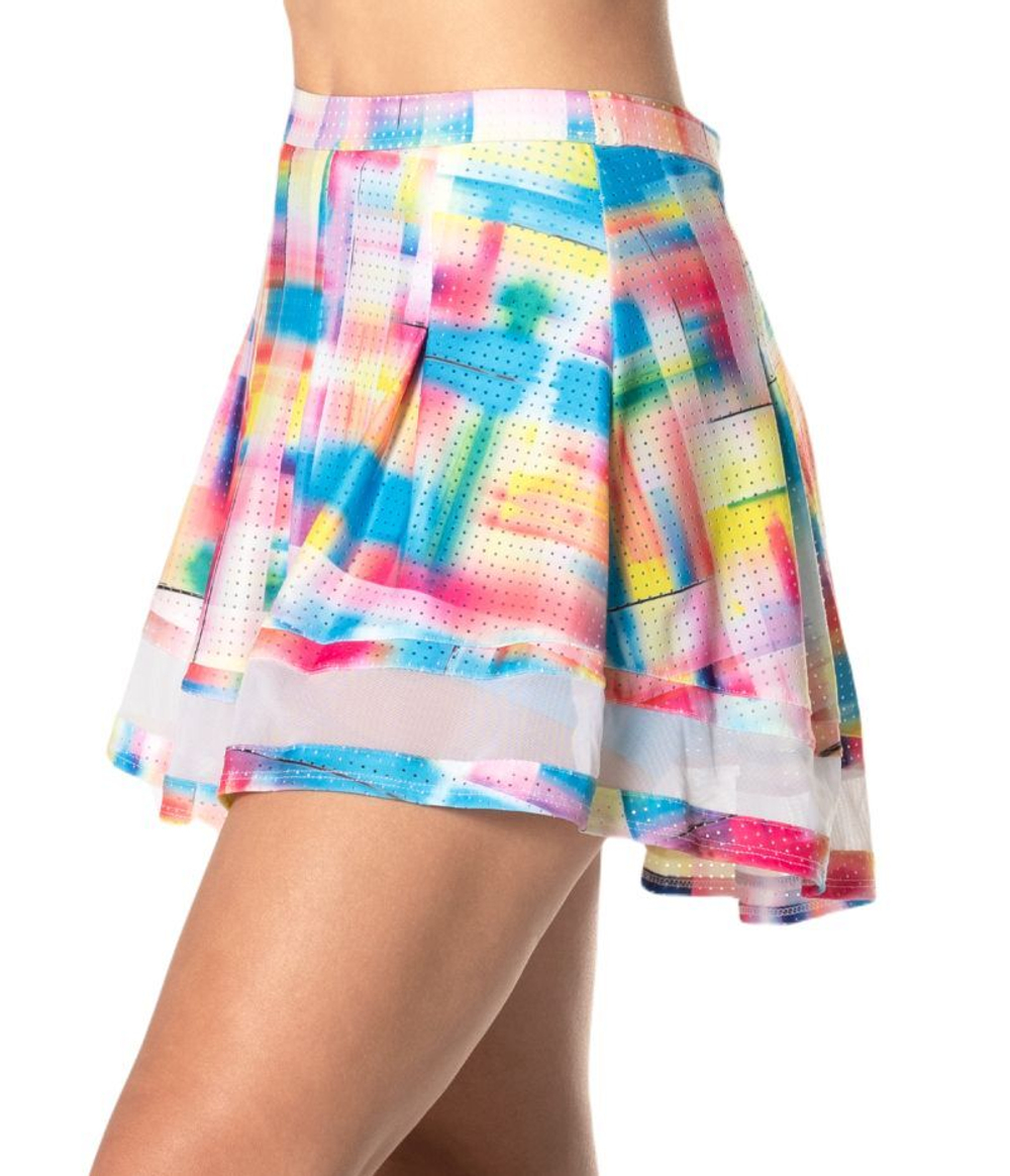 Теннисная юбка Lucky in Love Tropical Sublime High Waist Tropical Bliss Skirt - разноцветный